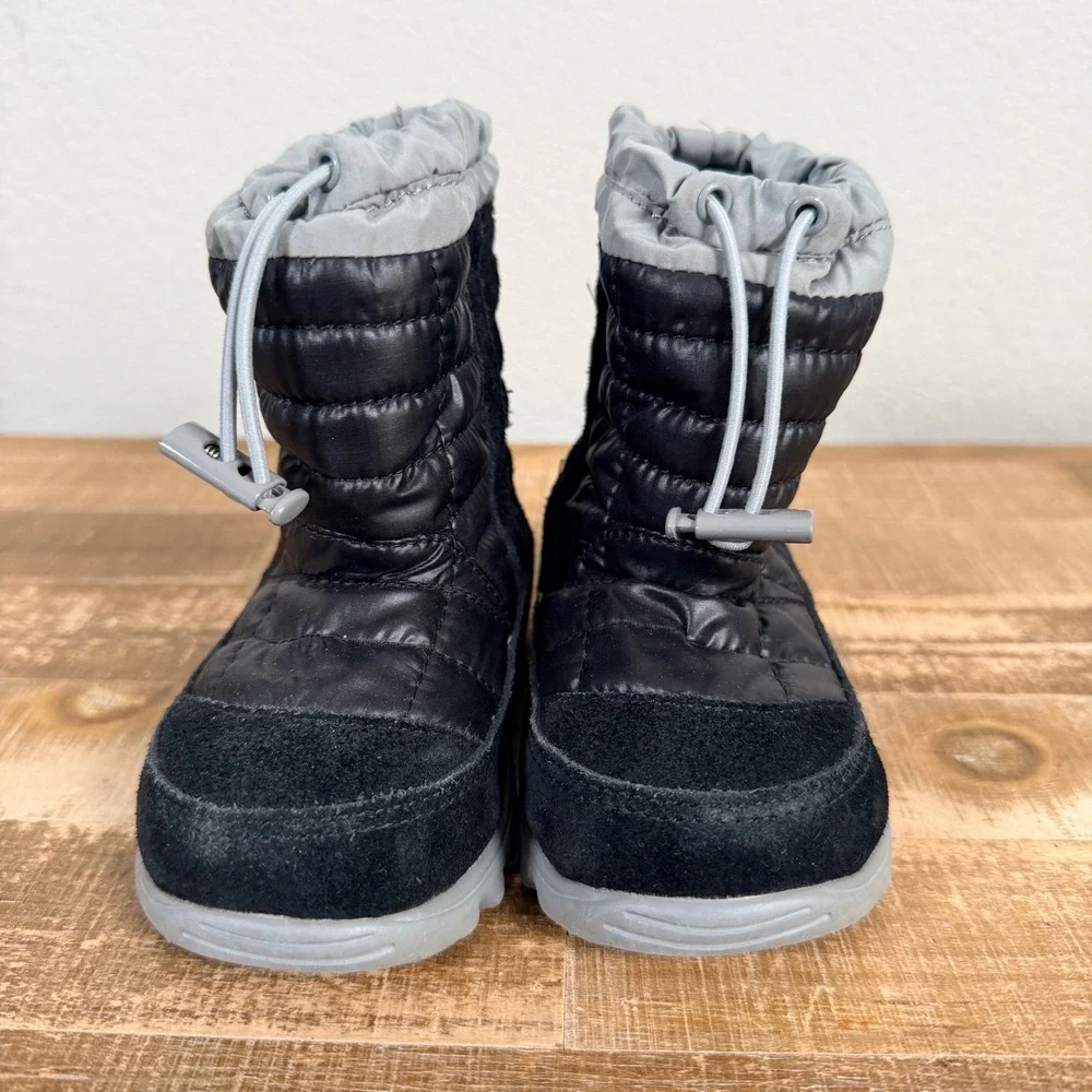 The North Face Winter Snow‎ Boots Toddler 5 Black Gray Insulated NF00CXY4